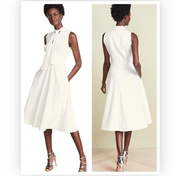 BLACK HALO NWT Carolina Fit & Flare Dress Pearl Size 6 NWT $375 - Picture 1 of 8